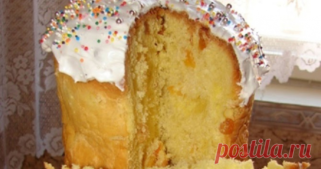 Кулич, который всегда получается     Ингредиенты:     ●   500 мл молока   ●   11 г сухих дрожжей (или 50–60 г сырых дрожжей)   ●   1–1.3 кг муки   ●   6 яиц   ●   200 г слив...