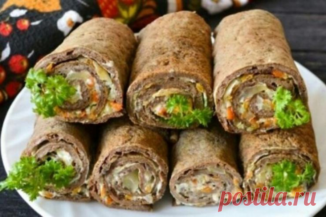 Закусочные печеночные трубочки — Вкусно!