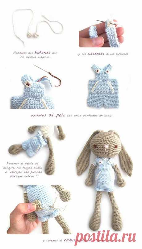 Conejito德Orejas Largas Amigurumi&amp;……_来自大萝莉的图片分享-堆糖