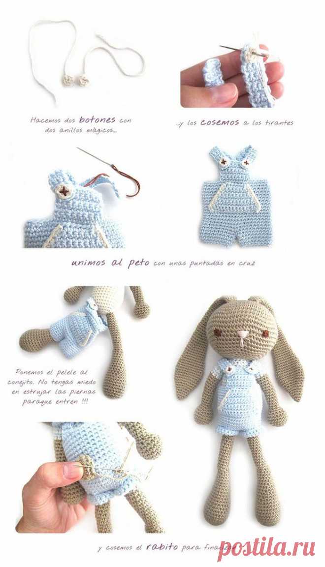 Conejito德Orejas Largas Amigurumi&……_来自大萝莉的图片分享-堆糖