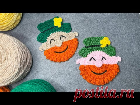 Подставка под лепрекона крючком Бесплатная схема для начинающих / Легкий узор крючком