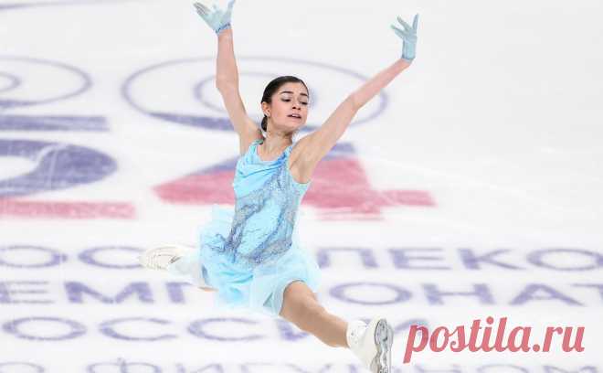 Фигуристка Петросян выиграла квалификацию на чемпионате России по прыжкам. Действующая чемпионка России чисто исполнила четверной тулуп, а также каскад из четверного флипа и тройного тулупа