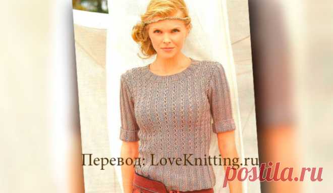 Серый пуловер  | Loveknitting.ru