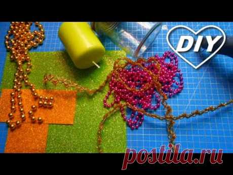 ⚡Обалдеть⚡🎄Новогодний подсвечник из банки и фома за 10 минут своими руками🎄Легко и просто