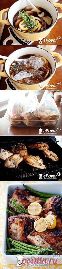 Курица-гриль в маринаде из сладкого чая — Рецепт приготовления с фото — Горячие блюда, Блюда из птицы