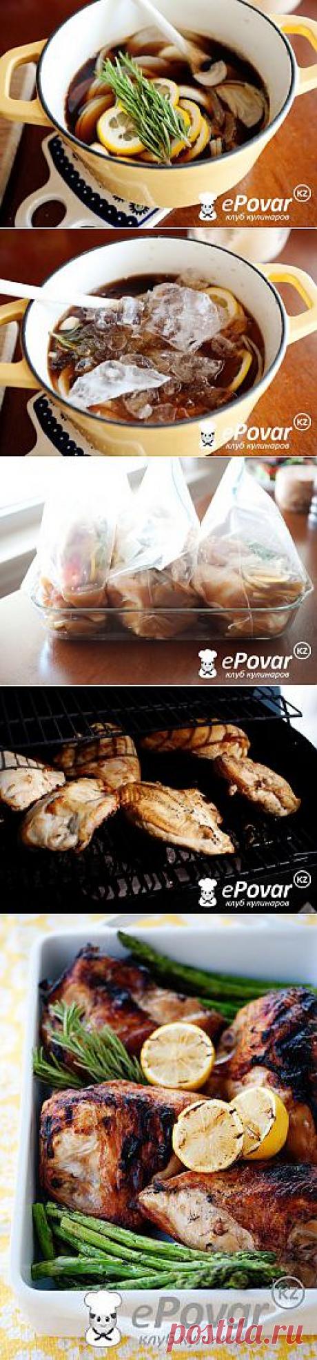 Курица-гриль в маринаде из сладкого чая — Рецепт приготовления с фото — Горячие блюда, Блюда из птицы