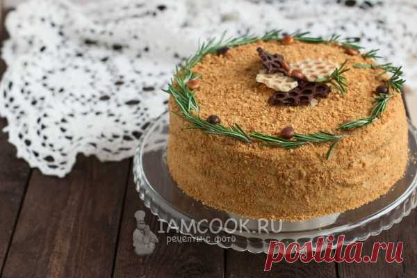 Медовый торт с заварным кремом