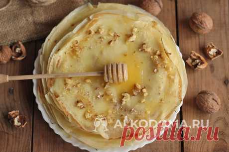 Заварные блины на молоке и кипятке тонкие с дырочками: рецепт с пошаговыми фото