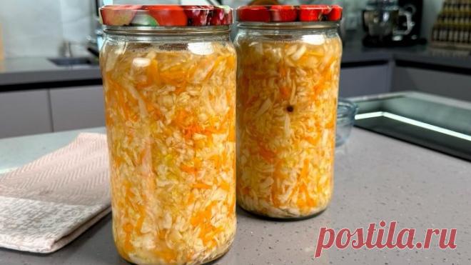 Квашеная капуста "Трёхдневка", простейший РЕЦЕПТ! Хрустящая, очень вкусная! Получается ВСЕГДА!