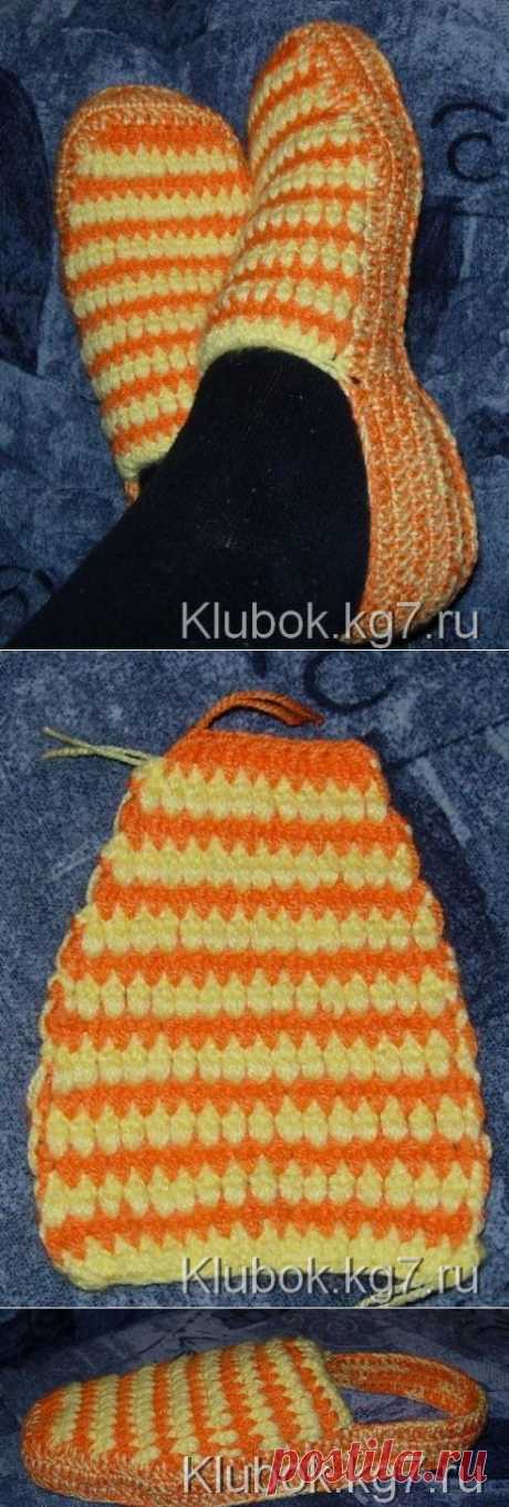 СОЛНЕЧНЫЕ ТАПОЧКИ КРЮЧКОМ | Клубок