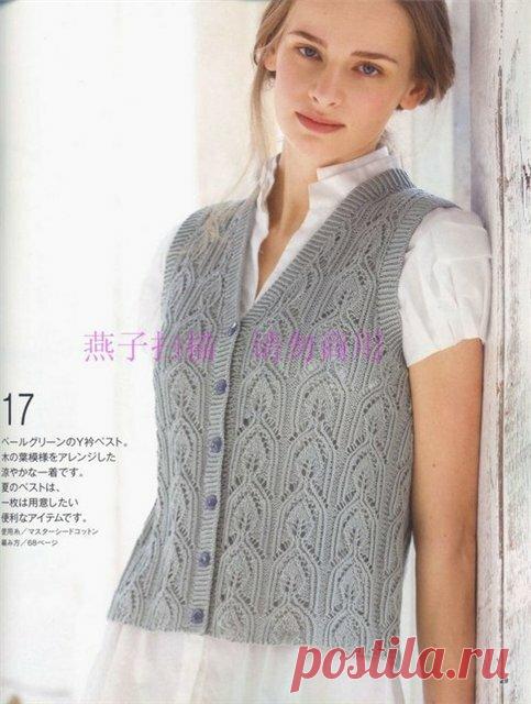 Азиатские жилеты спицами со схемами | Галина Knitting | Яндекс Дзен
