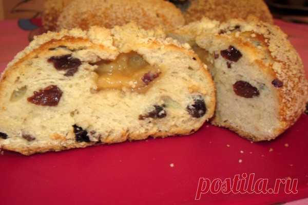 Пышные булочки с изюмом — Домашний уют