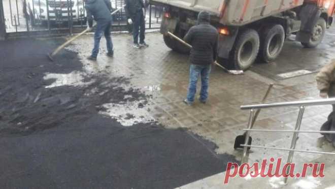 «Флешмоб» российских дорожников