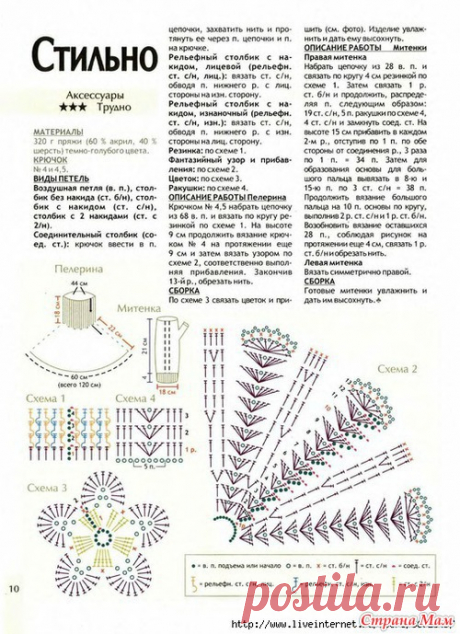 Манишки и шраги. Спицы