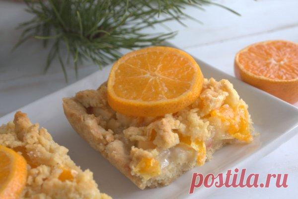Пирог с мандаринами и яблоками | CityWomanCafe.com