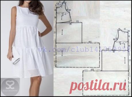 2367. САРАФАН на ЛЕТО. 
МОДЕЛИРУЕМ ДЛЯ СЕБЯ по БАЗОВОЙ ОСНОВЕ И ОГ.