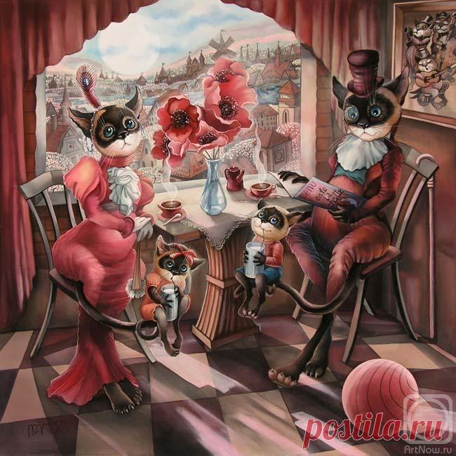 У кошек всё как у людей)))