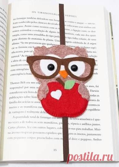 Мастерим очаровательного ученого совенка-закладку