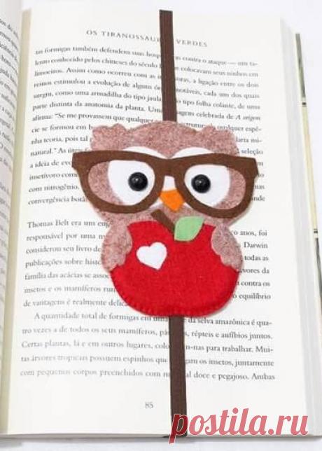 Мастерим очаровательного ученого совенка-закладку