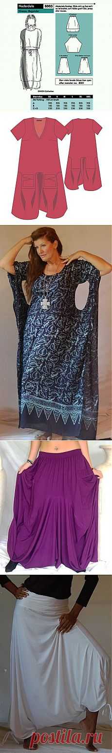 Одежда в стиле бохо с выкройками.