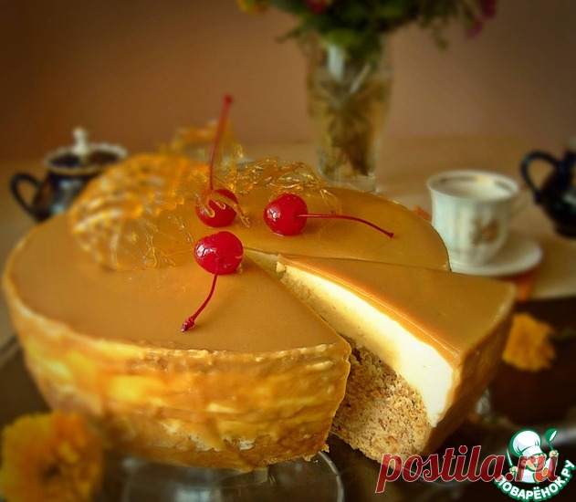 Морковный торт с соленой карамелью Кулинарный рецепт