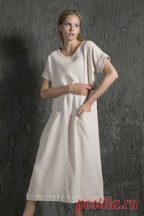 Elegant causal linen Dress With Pockets C627 от YL1dress на Etsy