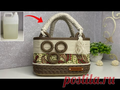 ИДЕЯ КОРЗИНКИ-ОРГАНАЙЗЕРА из ПЛАСТИКОВОЙ КАНИСТРЫ своими руками
