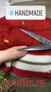 Зашиваем аккуратно дырку на вязаном полотне 😊 смотреть блог черничный хутор последние выпуски