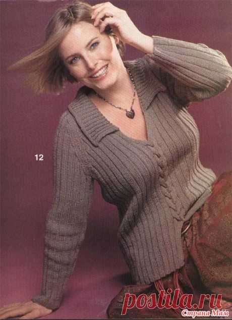 ЭЛЕГАНТНЫЙ ПУЛОВЕР С ВОРОТНИКОМ СПИЦАМИ. ДЛЯ НАС, "РОСКОШНЫХ" ТОЖЕ!