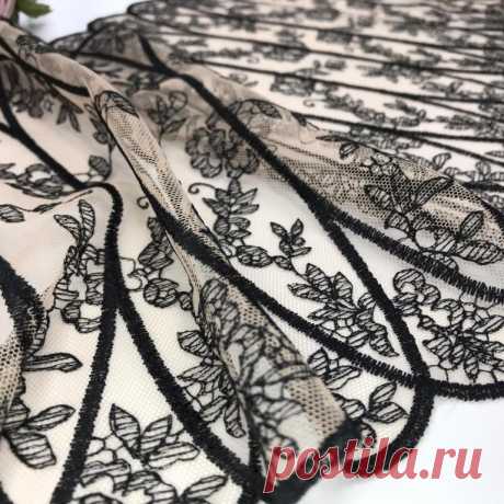 Вышивка на сетке | Продажа кружева и фурнитуры