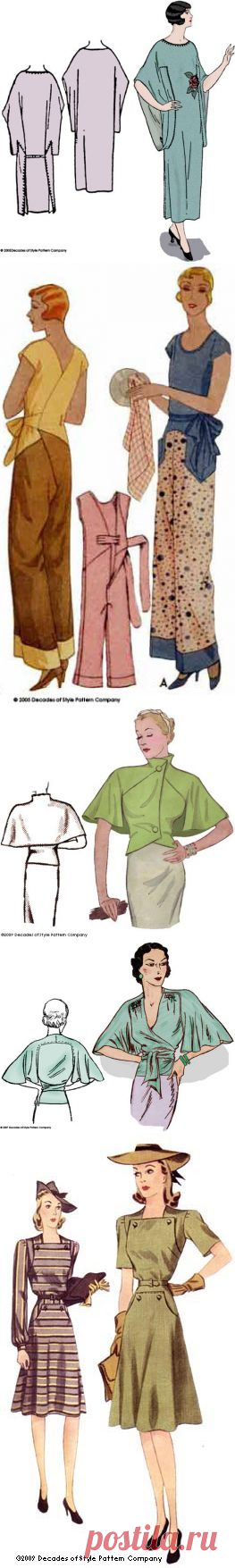 Изюминки из 20х-50х / Выкройки ретро /