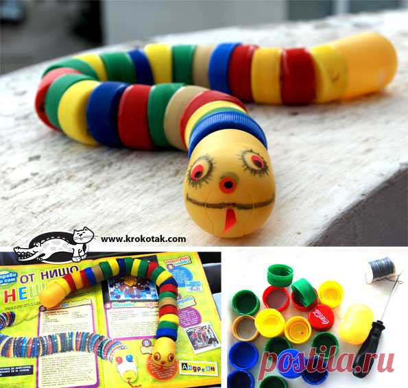 krokotak | Bottle Cap SNAKE