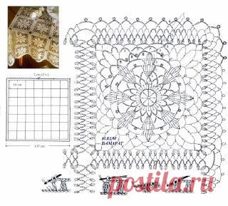 квадратные мотивы крючком простые и красивые
Ручки вяжут и шьют | Вязание и рукоделие