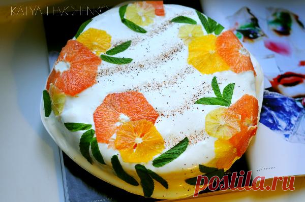 Подкупает внешним видом;)) Джангл-пирог с цитрусовыми — Вкусные рецепты