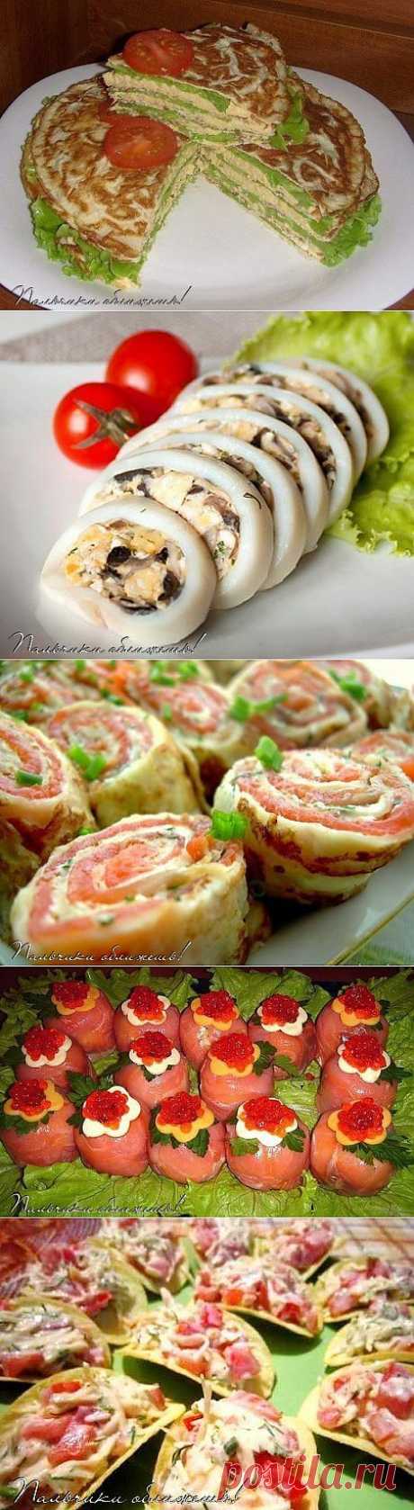 Красивые новогодние закуски..