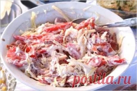 Салат «Вкусный праздник» - Салаты. Рецепты посетителей с фотографиями