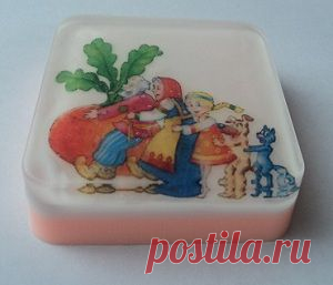 Мыло ручной работы  с картинками