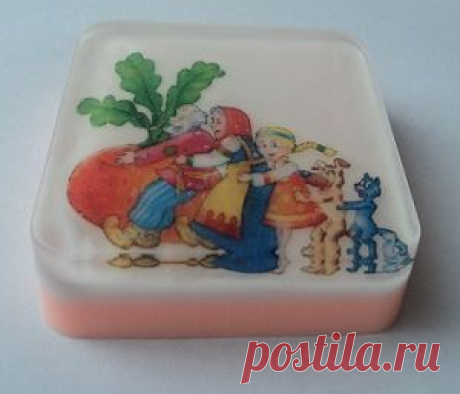 Мыло ручной работы  с картинками