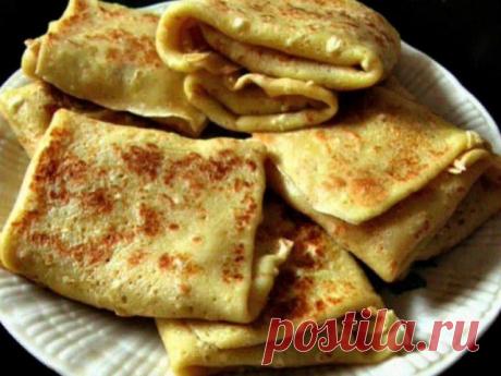 Блинчики с грибами и картошкой