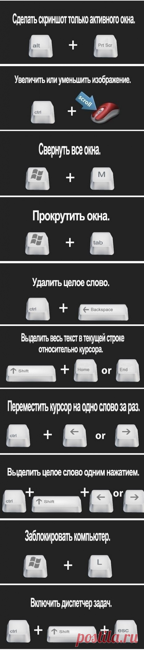 Полезные горячие клавиши Windows