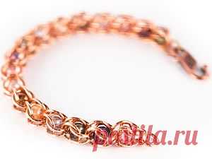 Браслет в технике 'Captive chainmaille' | Своими руками