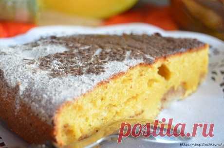 Тыквенная шарлотка с яблоками и хрустящей коричной корочкой