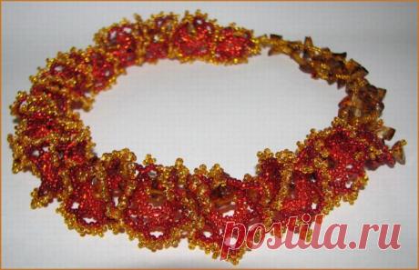 Закатное золото | biser.info - всё о бисере и бисерном творчестве