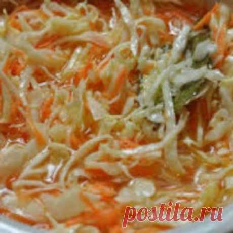 Как приготовить быструю капусту с уксусом, с морковью, в банках, под маринадом