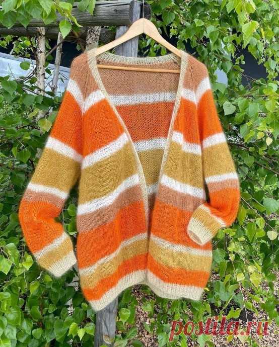 Описание кардигана из мохера