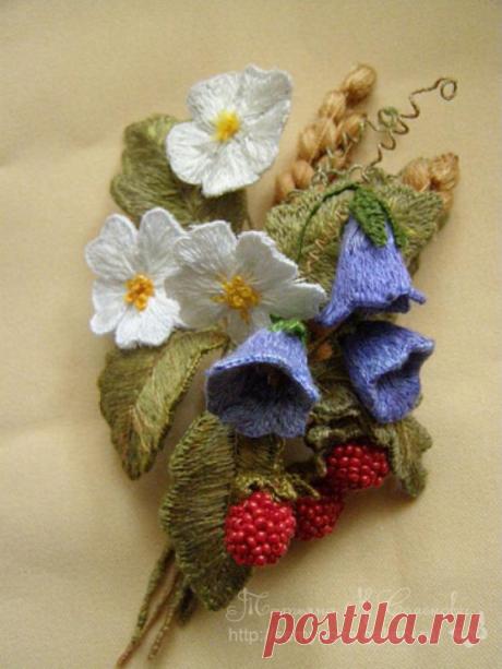 Очарование объемной глади, МК | Рукоделие