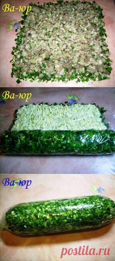 Вкуснейший рулет с сельдью к картошечке.