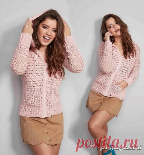 Ажурный летний жакет крючком
Как вязать: https://prjaga.ru/vyazanie-dlya-zhenshchin/top-azhurnaya-koftochka/azhurnyj-letnij-zhaket-kryuchkom