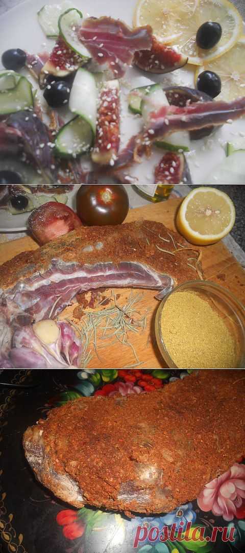 Вяленая баранья лопатка.