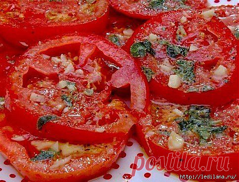 Маринованные помидоры по-итальянски за 30 мину.